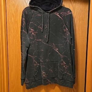 Torrid Black and Pink Marble Sweater